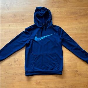 Nike Men's Navy Blue Hoodie Sweater